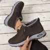 2025Zapatos de Algodón Populares Temu para Mujer Invierno Nuevos Zapatos para Mujer Exportación Zapatos para Caminar de Pareja Forrados de Felpa y Engrosados para Hombres y Mujeres