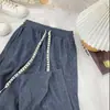 Pantalones Anchos de Raya Plisados de Cintura Alta Sueltos para Mujer a Principios de Primavera Aspecto Adelgazante Texturizados con Caída Pantalones Casuales Chiba