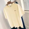 260g Algodão Pesado Short-sleeved T-shirt das mulheres Loose Niche Chic Top Moda Verão Estilo Ocidental Meia-manga T-shirt