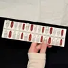 Puntos de Lunares Lazo KT30 Piezas Dibujos Animados Uñas Portátiles Hechas a Mano Puras Nueva Manicura Prehecha Puntas de Uñas Portátiles Dulce