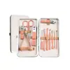 Manicura y Belleza Estilo Nuevo Acero Inoxidable Herramientas de Manicura Set de 15 Piezas Set de Belleza para el Hogar Cortaúñas Set de Herramientas de Manicura