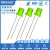 F5/5MM cabeza plana con color lateral color de cabello LED en línea luz indicadora perla pata larga pata corta luz de encendido tubo secundario emisor de luz