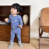 Ropa de otoño para bebé con cintura alta y protección abdominal, pantalones de otoño, ropa interior infantil sin huesos, pijamas gruesos de algodón para otoño e invierno.