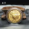 Monedas de Oro Auspiciosas del Zodiaco de Año Nuevo Adornos de los Doce Animales del Zodiaco Monedas Conmemorativas de Animales Medallas Suministro para Transmisión en Vivo Venta al por Mayor de Dominio Privado Cabezas de Bestia