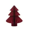 Decoraciones Navideñas Bola de Panal Papel Árbol de Navidad Plegable Escritorio Adornos de Árbol de Navidad Colgantes de Árbol de Navidad Transfronterizos