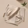 Roupa Íntima de Cintura Média a Alta [Cranberry + Probióticos] Modelagem Leve Controle de Barriga Levanta Bumbum Calça de Seda de Amora Roupa Íntima Feminina Outono e Inverno