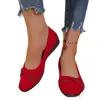 Zapatos casuales tipo slip-on transfronterizos para mujer, nuevo modelo 2026, moda con pedrería, boca poco profunda, talla grande, zapatos planos de suela simple para madres