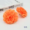 Flores Claveles de Simulación Tamaño Grande 8.5cm Corona Tocado Pasador Diadema Material para Gorro de Graduación Flores Decorativas Hechas a Mano
