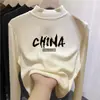 Camiseta interior térmica de forro polar doble cara para niñas, estilo otoño e invierno, cuello semi-alto, camiseta de manga larga rosa para niños, top para bebé niña