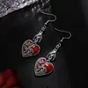Brincos de Beleza Oriental Estilo Chinês Brincos Longos com Franjas Retrô de Alta Qualidade Ganchos de Orelha Sem Lóbulo Perfurado para Mulheres Outono e Inverno