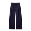 Calça pantalona AliExpress 2024 feminina elástica cintura alta reta casual feminina comprimento total até o chão 8YS7410