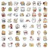 120 nuevas pegatinas decorativas de cachorro de dibujos animados lindos, favoritas de los niños, caja de papelería, taza para laptop