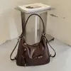 Bolsa Tote Retrô de Grande Capacidade para Mulheres Outono 2026 Nova Bolsa Casual de Ombro Único Transversal Mochila com Sensação Relaxada