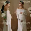 Tema Estúdio Fotográfico Novo Retrô Novo Estilo Chinês Vestido Amassado com uma Vibe Descolada para Sessão de Fotos da Barriga de Grávidas