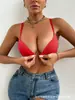 Comércio Exterior Europeu e Americano Transfronteiriço Sutiã Sexy Bonito nas Costas com Fecho Frontal e Aro de Aço Anti-Queda Costas Bonitas Copa Fina Push-Up