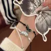 Explosiones mariposa pulsera tejida a mano amantes novias amistad cuerda de mano simple moda tejida hilo de cera joyería al por mayor