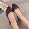 Verano Nuevo Playa Agujero Calado Moda Estudiante Estilo Coreano Flor Zapatos de Mujer Casual Sandalias de Madre Antideslizantes Planas