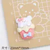 Casa de Pasteles Animales Brillante Dibujos Animados Pegamento de Crema Accesorios Hebilla de Zapato con Agujero Material Accesorios de Resina Joyería DIY Pasador de Pelo