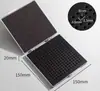 Caja de chips con ranura de plástico, silicona, cristal, BGA, componentes electrónicos aeroespaciales, IC, caja de embalaje de espuma antiestática