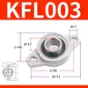 Rodamiento de Bloque de Almohada Romboidal de Aleación de Zinc Kfl08 Kfl000 Kfl001 Kfl005 Kfl006 Rodamiento