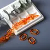 18*24mm Grande Fivela de Corrente Colorida de Acrílico Pingente de Bolsa Chaveiro Acessórios de Joias DIY Fábrica Atacado