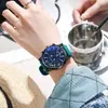 Relógio Juvenil de Cabelo Liso Personalizado com Mostrador Grande para Estudantes Masculinos e Femininos Ins Nicho Floresta Relógio de Quartzo de Alto Valor