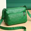 Bolso para Madre de Mediana Edad y Anciana Bolso de Mujer 2024 Nuevo Bolso Bandolera de Piel Suave de Mediana Edad Bolso de Mujer de Gran Capacidad Bolso Tipo Periódico Love