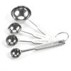 Cuchara medidora de acero inoxidable juego de cuatro piezas cuchara cápsula de acero inoxidable juego de 4 piezas escala cuchara de café utensilio de cocina para hornear
