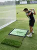 Novo tapete de batida de golfe de veludo de venda direta com base de borracha e acessórios substituíveis, disponível para atacado