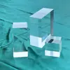 Cubo Cuadrado de Acrílico de Alta Transparencia Base de Exhibición de Cristal Accesorios para Joyería Modelos de Cosméticos