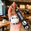 Lindo llavero de panda adorable versión Q con bambú, colgante para bolso, llavero de panda, pequeño regalo al por mayor
