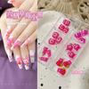 Joyería para uñas diamante mayoreo caricatura resina dopamina fresa oso cerdo pato lindo accesorios para uñas decoración