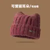 Venta al por mayor 25 Años de Otoño e Invierno Nuevos Sombreros de Lana con Orejas de Gato Disparo Real para Mujeres con Circunferencia de Cabeza Grande, Lindos Sombreros Fríos para Proteger Contra el Frío y Calortech