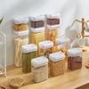 Caja Transparente Sellada con Tapa, Frasco para Almacenamiento de Granos, Frasco de Almacenamiento Multifuncional para el Hogar, Caja de Almacenamiento de Cocina, Caja de Plástico