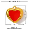 Collar Colgante de Acero Inoxidable Corazón Luna Estrella de Cinco Puntas Goteo de Aceite Retro Femenino Árbol de la Vida DIY Accesorios para Joyería de Acero de Titanio