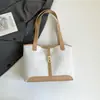 Bolsa Tote Tecida Grande Capacidade 2026 Transfronteiriça, Bolsa de Ombro Versátil Retrô, Bolsa Feminina de Ombro Único da Moda Mais Vendida