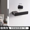 Cerradura de Puerta Minimalista Italiana Interior Dormitorio Silenciosa Magnética Ecológica Manija de Puerta Moderna Simple Llave Oculta Cerradura de Puerta de Habitación