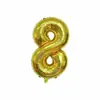 Versão transfronteiriça dos EUA de 32 polegadas dourado Digital flutuante corpo fino de alumínio balão digital layout de fundo de local suprimentos atacado