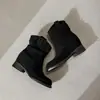 Botas Gruesas Cortas para Mujeres Petites Estilo Nuevo Invierno 2025 Suela Gruesa que Aumenta la Altura Botas Vaqueras Occidentales Botas Individuales Botas Martin Versátiles