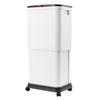 Feida Sanhe Nuevo Cubo de Basura Elevable Creativo Alto Valor de Color Doméstico Capacidad Variable Cubo Sanitario Cubo de Almacenamiento Móvil