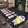 Felpudo de Crayon Shin-chan, felpudo de entrada negro de alta calidad, duradero y antideslizante, alfombra de entrada estilo caricatura