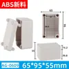 Caja de empalmes tipo F caja de terminales de plástico para exteriores ABS sellada a prueba de polvo caja de distribución de monitoreo IP66