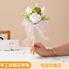 Presente para o Dia do Professor para Crianças e Alunos Darem aos Professores 2026 Novo Buquê de Flores Eternas Tricotado Prático de Alta Qualidade Caneta Presente