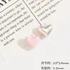 Colgante de Corazón Simple de Aleación Pintado en Spray DIY Hecho a Mano Collar Pulsera Pendientes Cadena de Teléfono Accesorios de Joyería