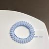 Estilo Coreano Elegante Anel de Cabelo de Fio de Telefone Corda de Cabelo Feminina Corda de Cabeça Cor de Gelatina Transparente Elástico Feminino Pulseira de Rabo de Cavalo Feminina