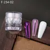 Manicure Nova Transfronteiriça Pó Moonlight Frasco Lótus Design de Pote à Prova de Vazamento Rosa Roxo Espelhado Aurora Pérola Pó Moonlight