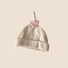 Cinturón Beige para Bebé Halógeno Protección del Cabello Primavera y Verano Viaje de Bebé Todas las Temporadas A prueba de Viento Protección de Orejas Gorro Fetal Accesorios de Fotografía