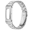 Compatible con la pulsera de metal de tres eslabones Google Fitbit Air, pulsera inteligente unisex de acero inoxidable
