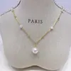 Novo Colar de Pérolas Naturais Barrocas 11-12 Botão Roxo Tendência Ins Estilo Barroco Colar de Pérolas para Mulheres