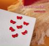 Accesorios para uñas año nuevo estilo nacional parche metálico rojo perla fortuna doble felicidad decoración de uñas nupcial